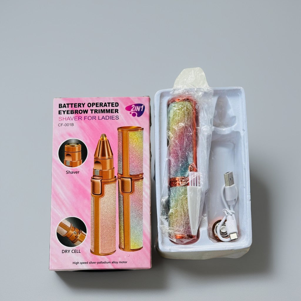 Flawless 2-in-1 Eyebrow Shaver & Trimmer – Precision & Smooth Finish