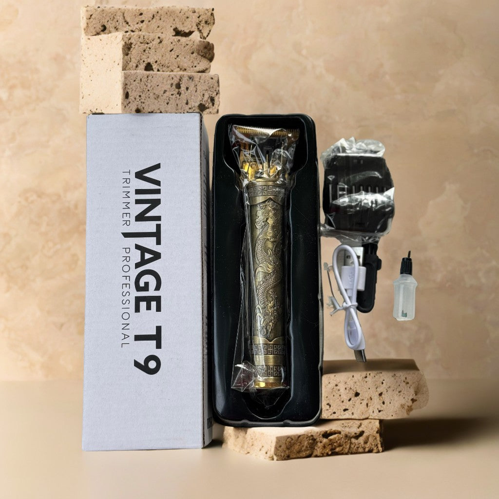 Vintage  Matel T9 Shaver Kit – Classic Design with Precision Grooming Tools